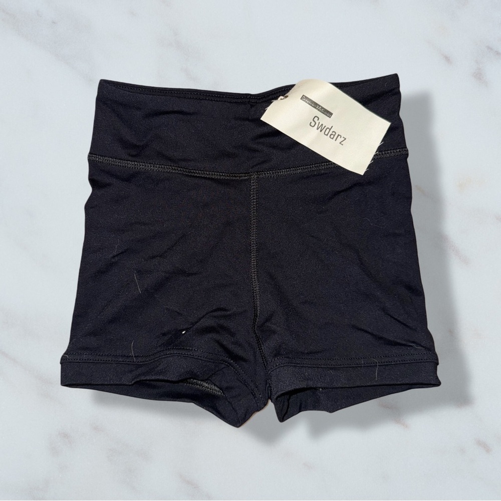 Swdarz Black Kids Dance Shorts